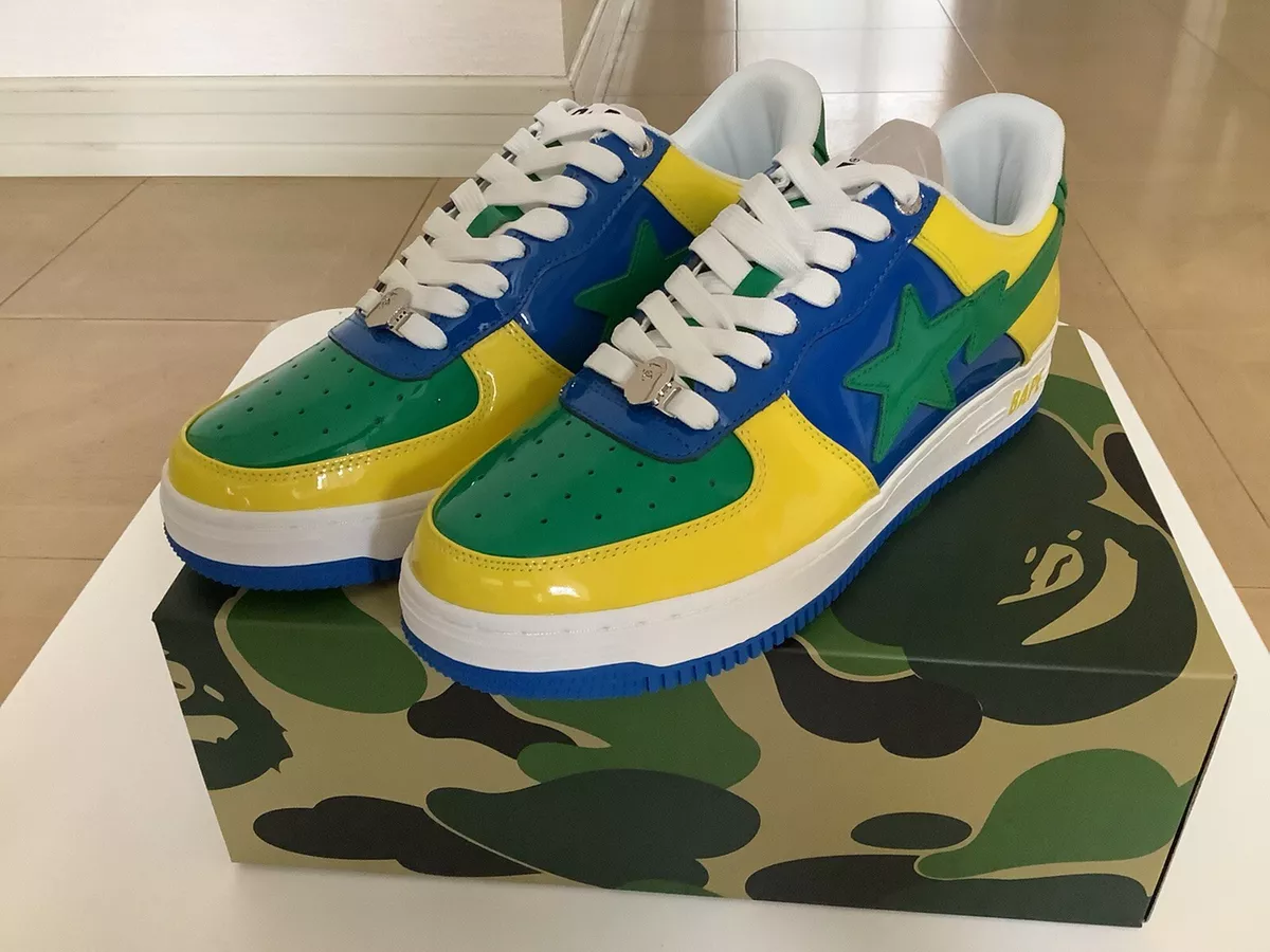 Bapesta hotsell yellow blue