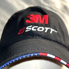 3M Scott Hat MES Fire Safety Advertising Black Adjustable