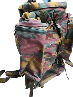 Belge Ârmee Sac à Dos M55 Canvas Retro Militaire de Combat