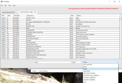 CCF Editor