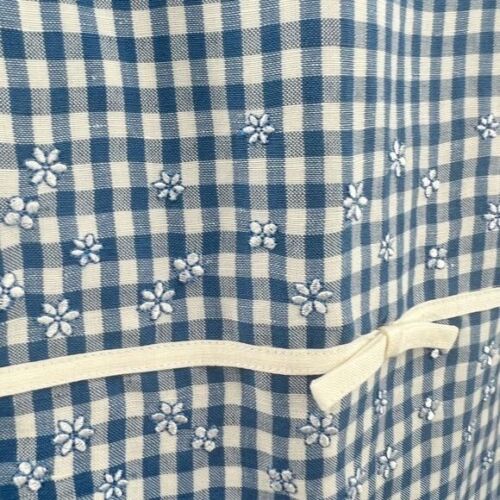 Talbots blau weiß ärmelloses Kleid Gr. 8 Gingham - Bild 3 von 8