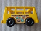 Vintage Fisher Price Little People 1969 #141 Yellow Mini Bus