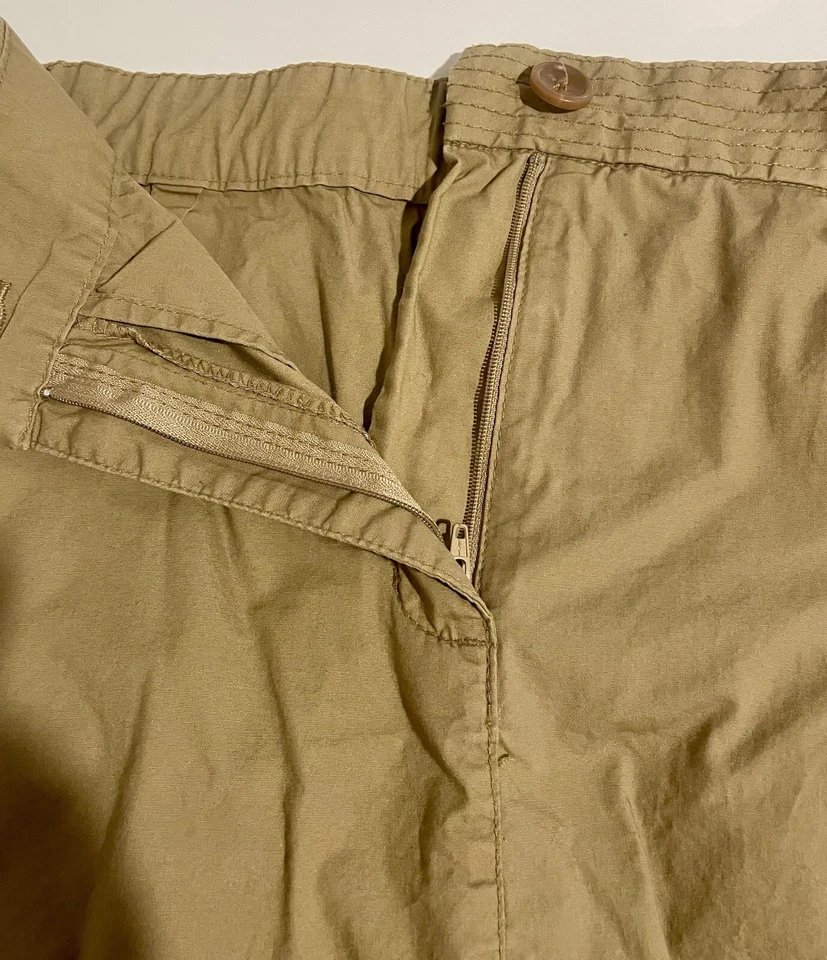 Falda/pantalones cortos de spandex de algodón caqui talla grande Faded Glory para mujer de 18 W Foto 3 de 4