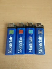Set Of Four Montclair Cigarettes Blue Disposable Lighters