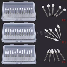 Dental White Stone Porcelain Resin Polishing Burs FG /Composite Finishing Burs