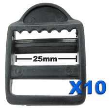10pcs 25mm POM Ladder Lock Slider Adjust Buckle for Backpack Webbing