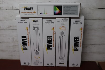 lot of 6 Ipower Hortilife 1000W Enhanced Super HPS Grow Light Bulb Lamp Watt