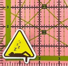 MINI Funny Warning Sticker: SLEEPING ZONE - Vinyl Decal Sticker Bomb FREE XTRAS