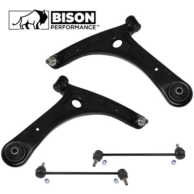 Bison Performance 4pc Front Lower Control Arm & Sway Bar Link Kit For Dodge Jeep