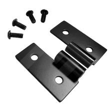 Crown Lower Door Hinge Bracket Set Black Stainless Fits Jeep Wrangler CJ-5 CJ-6