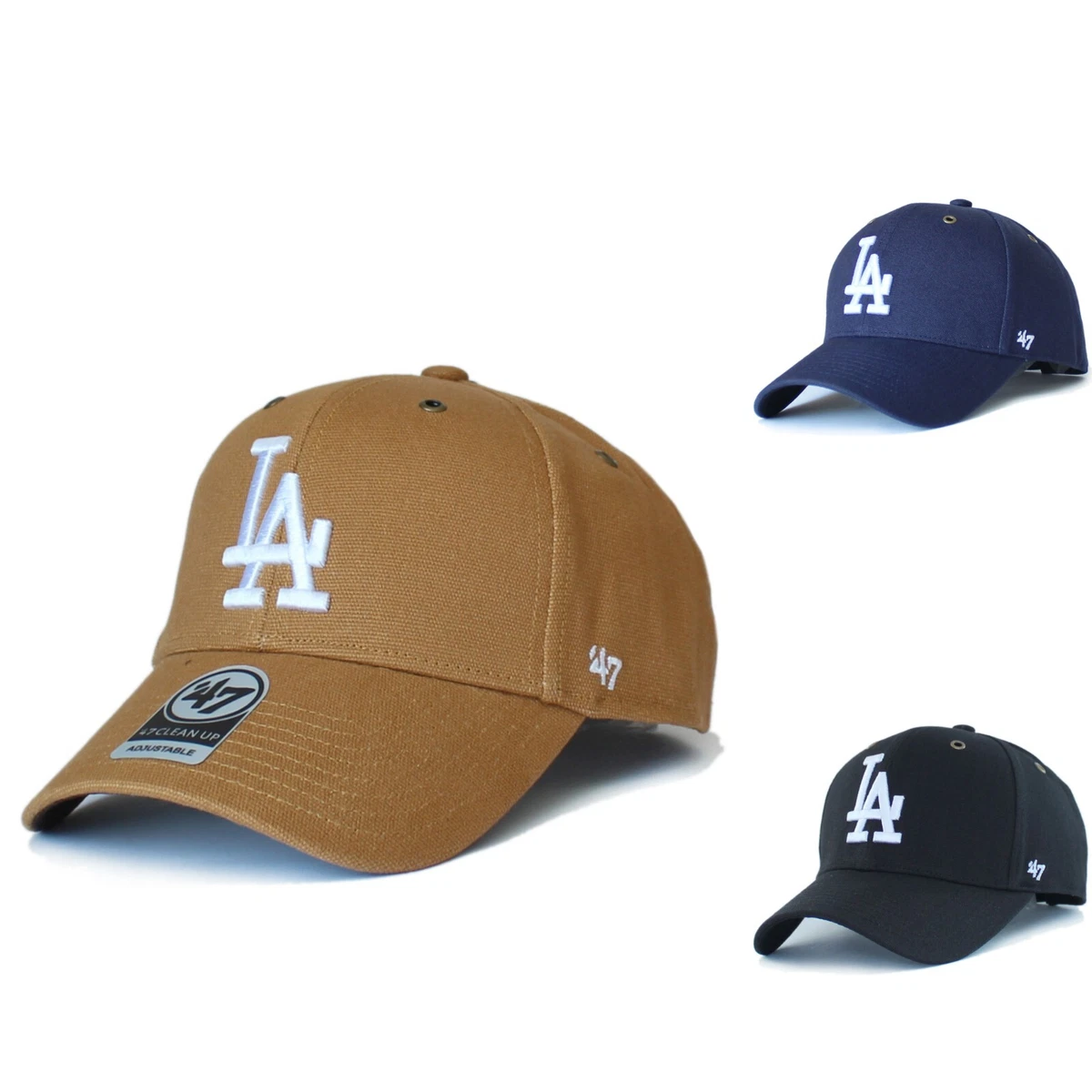 Los Angeles Dodgers La 47 Brand Carhartt Hat Ball Canvas Curved Visor Adult  Cap