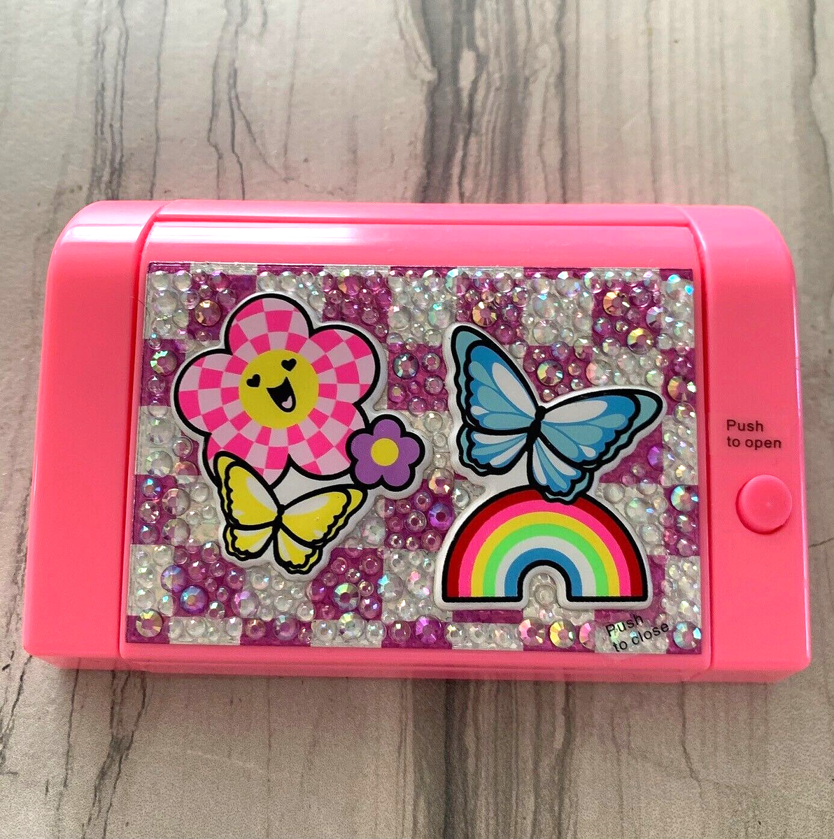 Claire's Wild Cherry Flavor Lip Gloss Palette Mirror Compact Case