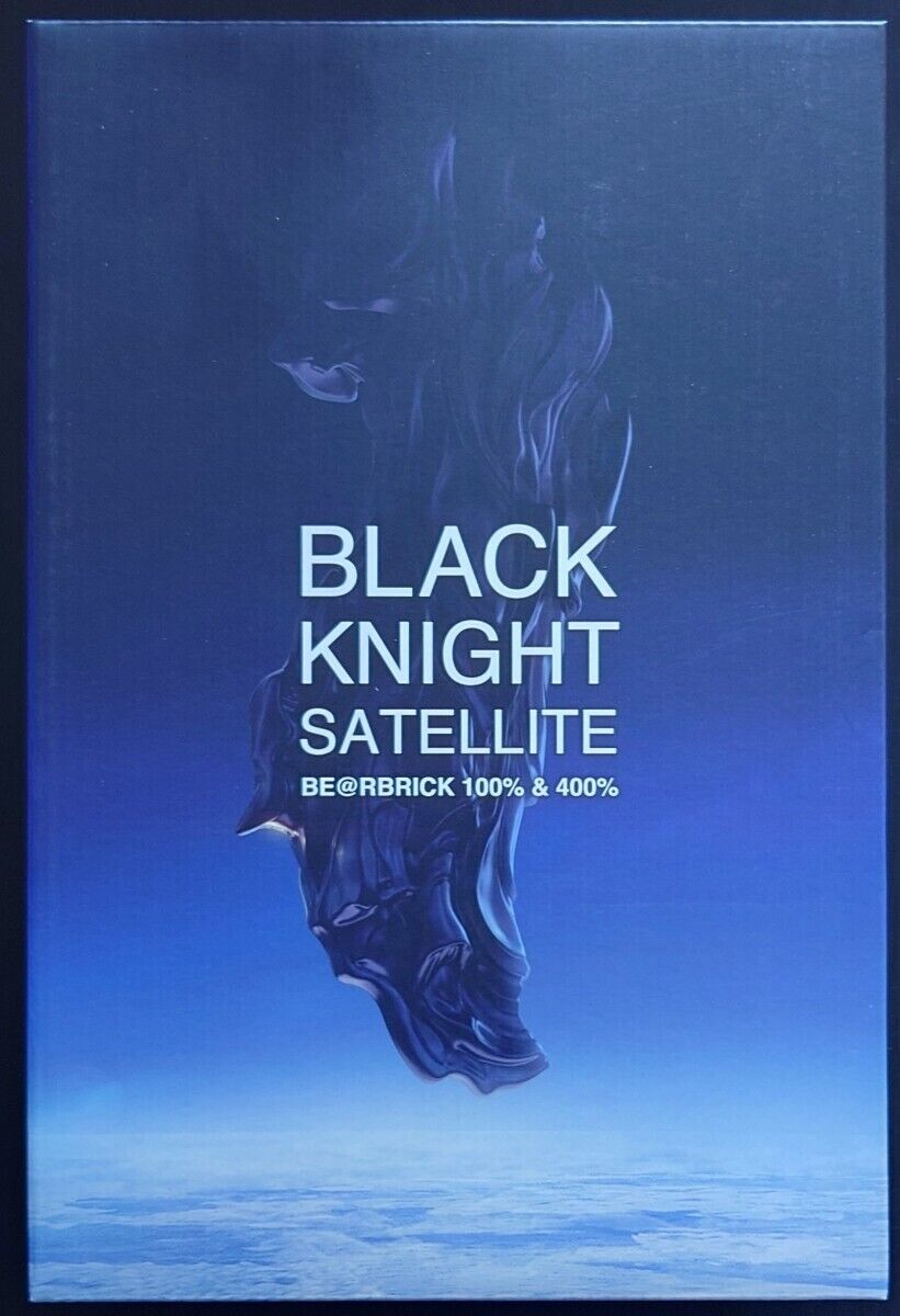 BE@RBRICKBLACK KNIGHT SATELLITE 100% & 400% Black Knight BE@RBRICKBLACK KNIGHT SATELLITE 100% & 400% Black Knight