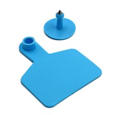100 PCS Blank Ear Tags For Cattle Livestock Cows Hogs Sheep Blue