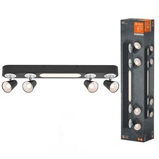 LED Deckenleuchte Wandlampe Decor Neptune Schwarz 27W 2570lm Warmweiß schwenkbar