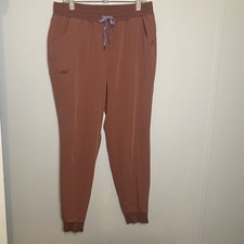 Jaanuu - Women's 5-Pocket Classic Scrub Jogger J95178 Mauve Sz XL
