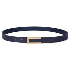 Slim Belt for Women, Thin Leather Belt Fashion Waist Belt for Dress Je...
