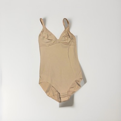 Bali DFS105 Ultimate Smoothing Bodysuit Firm Control Large Nude Shaper No Pads