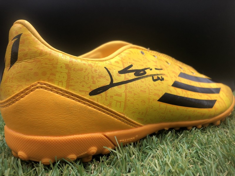 Lionel Messi Autographed World Cup  Cleat Hand Signed Memorabilia