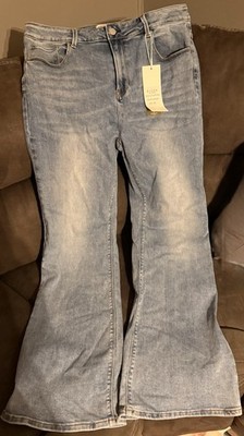Women s 2XL Risen Los Angeles Jeans, Slight Flare, non-Distressed