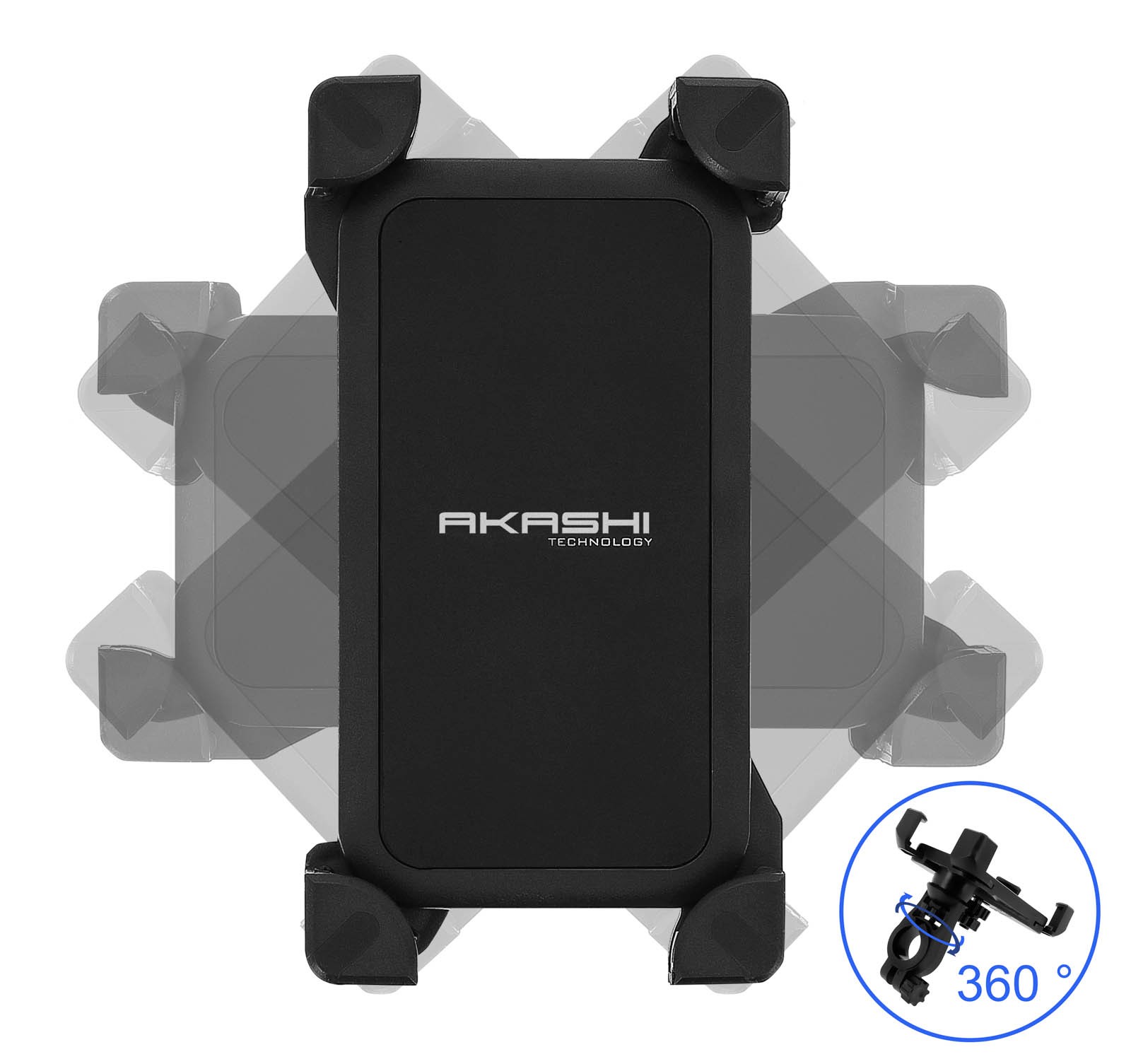 Support Vélo pour Smartphones Évite les Chutes de Téléphone avec Fixation Stable Rotative