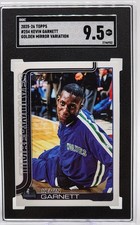 Kevin Garnett 2025-26 Topps Basketball Flagship Golden Mirror SSP SGC 9.5