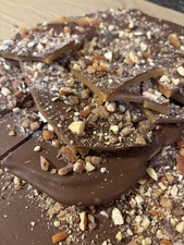 ENGLISH TOFFEE Fresh home made Toffee Candy ORIGINAL WITH ALMONDS  FAST SHIPPING