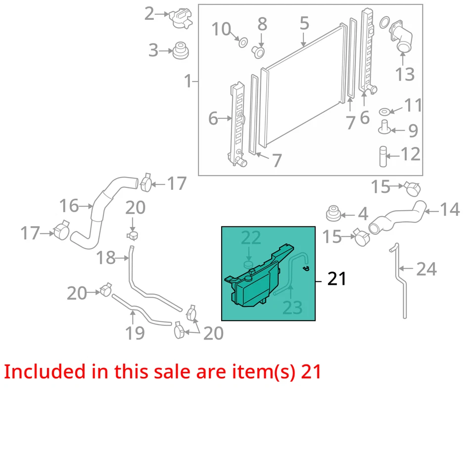 2017 Infiniti QX70 Coolant Overflow Bottle OEM 136K Miles - LKQ389705489 - Image 4 of 4