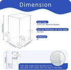 Vacuum Suspended Fish Tank 0.8 Gallon Negative Pressure Aquarium Clear Fish Area