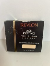 NOS Revlon Age Defying Pressed Loose Powder 02 Translucent Medium Discontinued