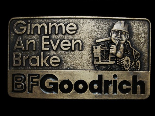 MF09121 *NOS* VINTAGE 1970s GIMME AN EVEN BRAKE **BF GOODRICH