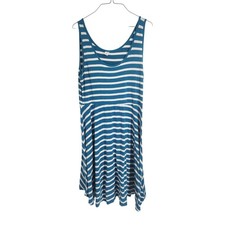Old Navy Blue and White Striped Sleeveless Dress Womens Size Extra Large XL
