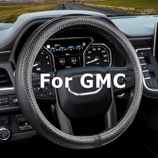 Car Steering Wheel Cover for GMC for Sierra Acadia Enyon Medium Size Black