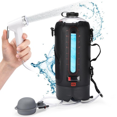 #ad HappyPo Solar Camping Outdoor Shower Pump Portable Shower Bag with Pressure Fo $217.99