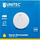 Unitec Fumo 10F-100 Smoke Alarm VDS 10 Year White Batteries