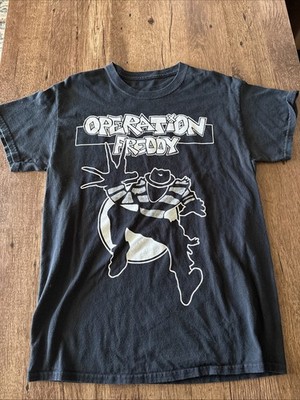 Rare Mash Up Operation Freddy Punk Rock Band T-shirt - Size medium Horror Movie
