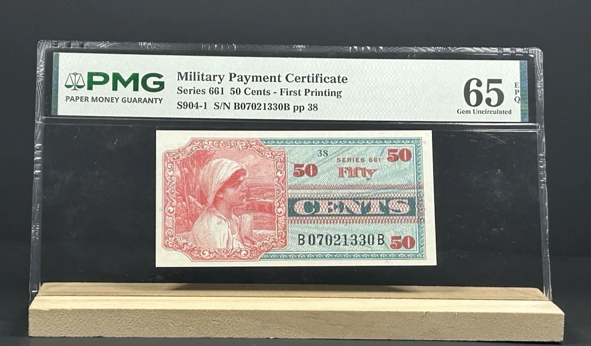 アメリカ軍 軍事支払い証明書 6枚セット Uncirculated US Military