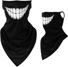 Balaclava Ski Mask, Motorcycle Helmets Liner Neck Large, 39 White Teeth