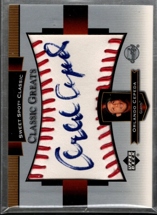 Orlando Cepeda Autographed Baseball Cards for sale | eBay