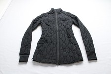 Halara Women's PuffFlex High Neck Zip-Up Quilted Jacket BE5 Black Size XS