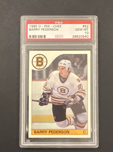 Barry Pederson #52 1985 O-Pee-Chee card