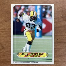  1983 Topps Sticker #18 John Jefferson