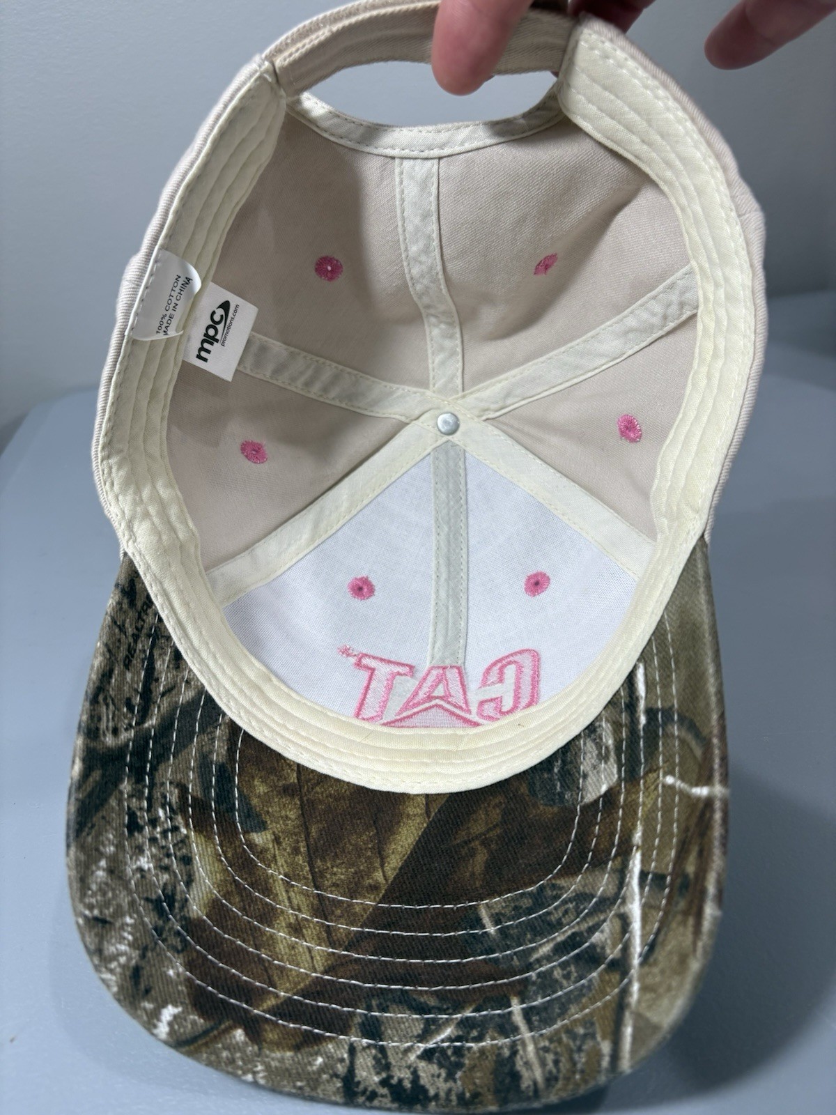 CAT Strapback Baseball Cap Multicolor One Size Ad… - image 12