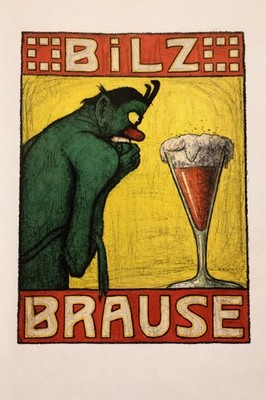   Vintage Bilz Brause Advertising Poster - 1920s Art Deco 24x36  - Premium