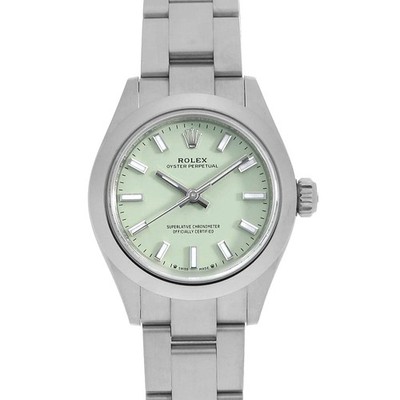 ROLEX oyster perpetual 28 276200 pistazie Zufallszahl gebraucht Damen