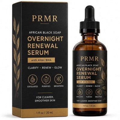 PRMR Overnight Renewal Serum Resurfacing Face Serum For Women Skin Care - 30ml