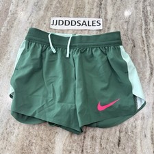 Nike Pro Elite Team 2” Running Shorts Made In USA Green DX8986-341 Women’s Sz XS