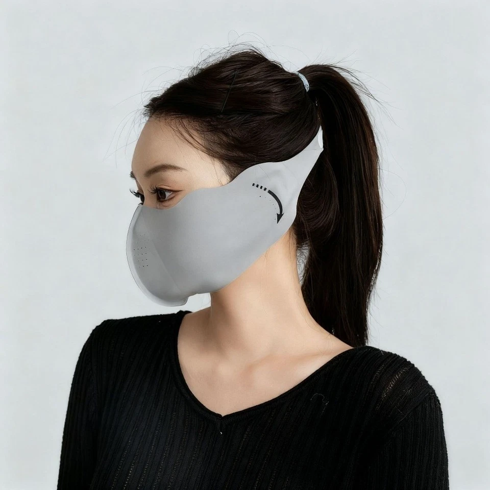 Autumn Winter Two-in-One Earmuff 3D Cycling Mask Warm Face Mask  Ear Protection - Image 3 of 4