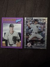 Cam Schlittler Rookie Yankees Card Lot 2026 Heritage purple & Opening Day Foil