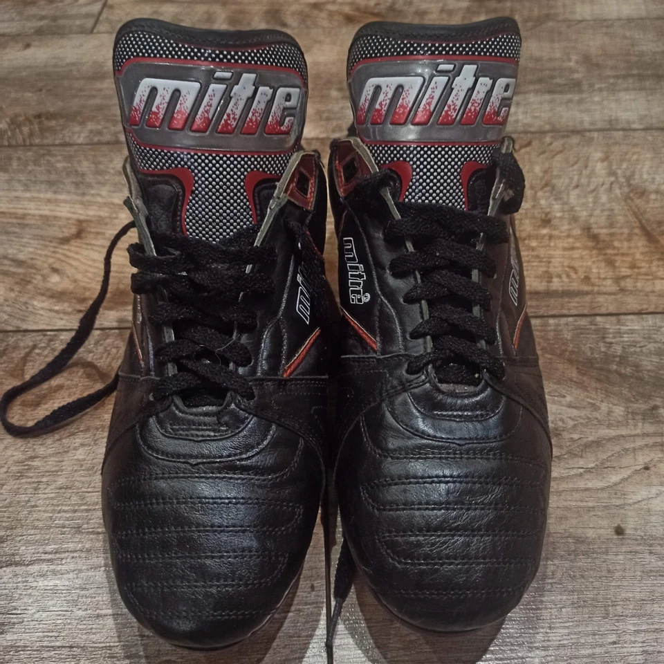 Botines de fútbol vintage Mitre SG botas de fútbol hechas en Reino Unido talla 42,5 (27 cm.) Foto 2 de 4